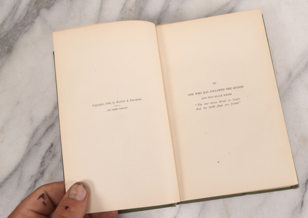 Lot 069 - "Following The Guidon" Antique Book By Elizabeth B. Custer, Widow Of General George Armstrong Custer, Covering The Washita Campaign Illustrated, Harper & Brothers, Publishers, New York, 1890