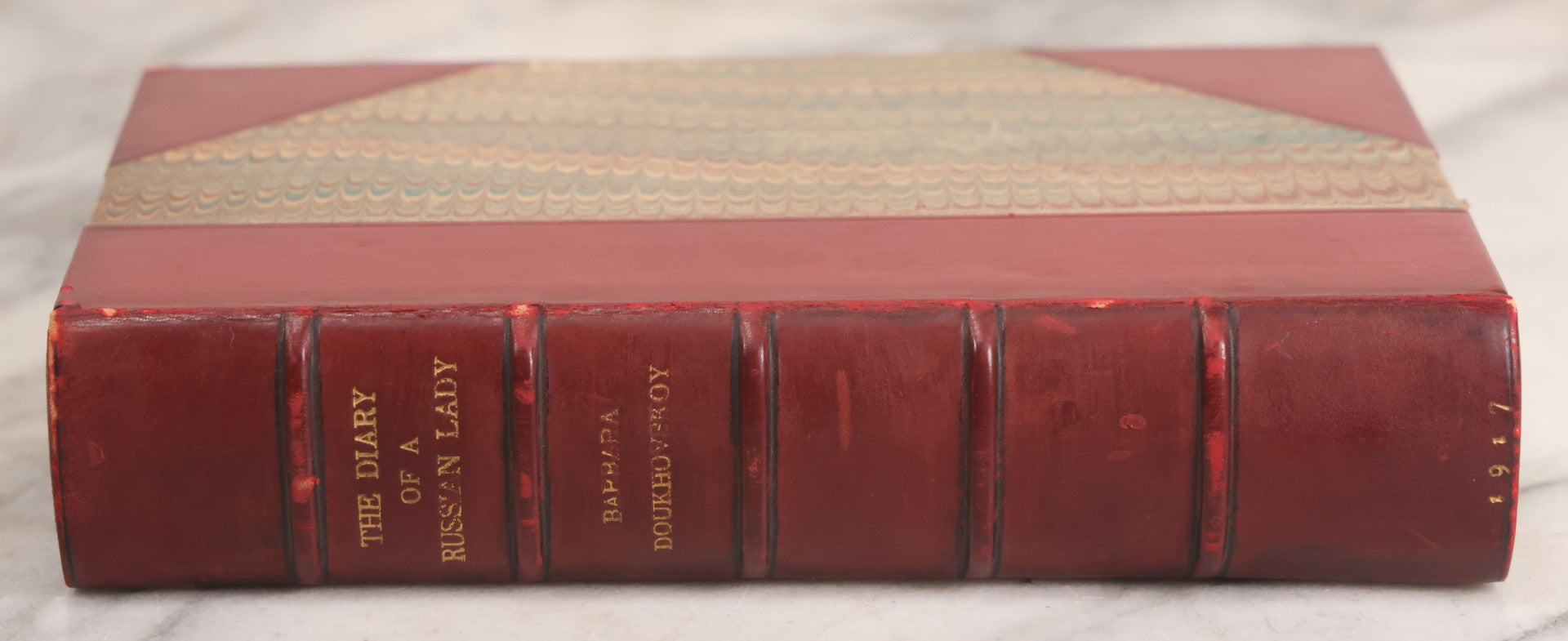 Lot 072 - "The Diary Of A Russian Lady, Reminiscences Of  Barbara Doukhovskoy (Nee Princess Galitzine)" Antique Memoir, With Two Portraits, John Long, Limited, Publisher, London, 1917, First Edition, First Printing, High Quality Rebinding
