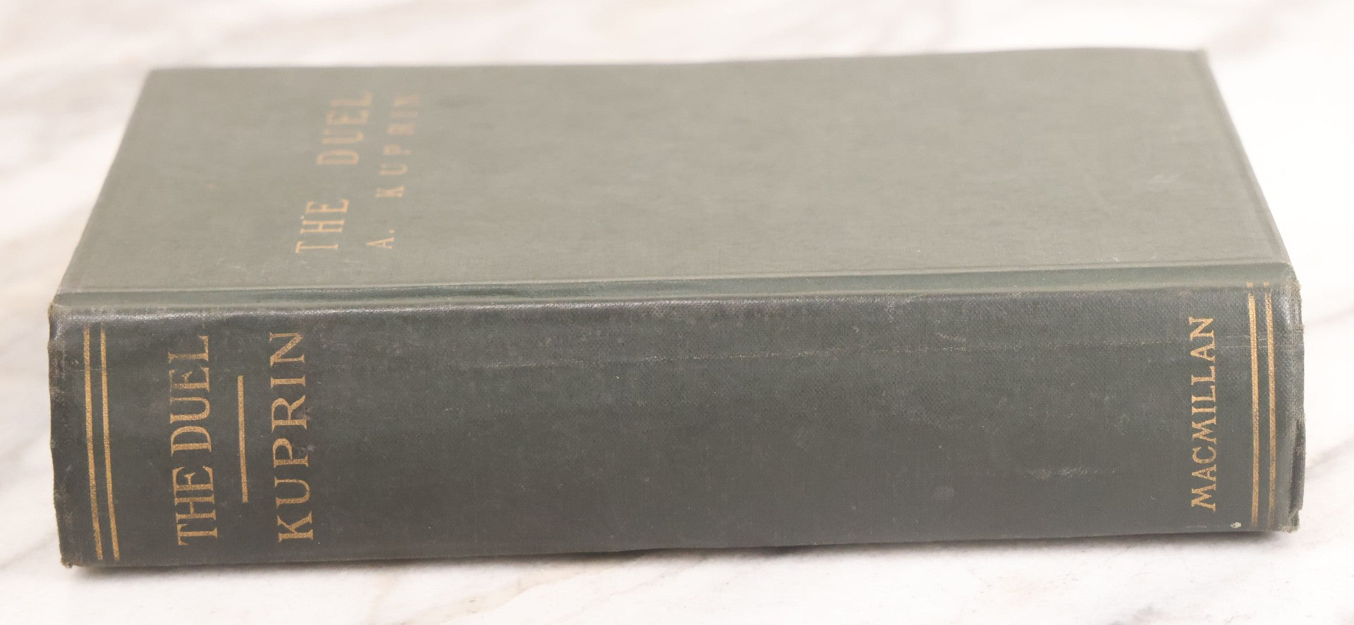 Lot 073 - "The Duel" Antique Novel By Aleksandr Kuprin, Critique Of Military Life In Imperial Russia, The Macmillan Company, Publisher, New York, 1905, First American Edition