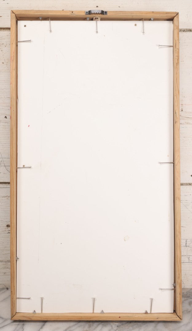 Lot 076 - Vintage Nude Woman Photo Pin-Up 1953 Calendar, "Sand Dunes," Advertisement For Phil's Amoco Station, Cambridge, Massachusetts, In Frame, 11-3/4" x 21-3/8"