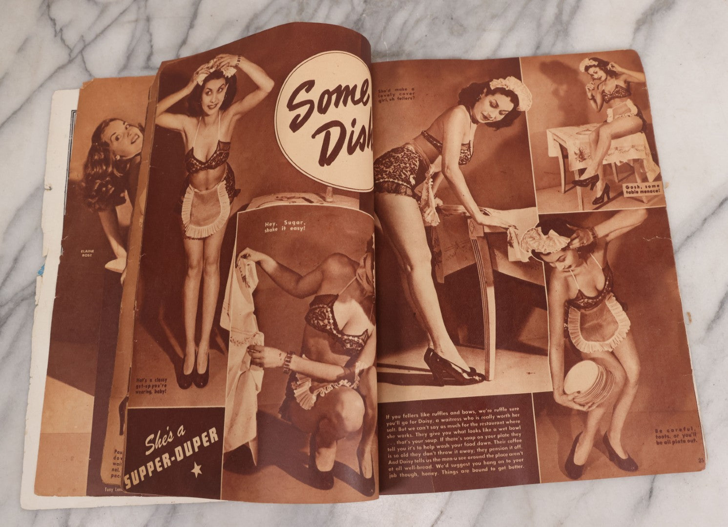 Lot 078 - Vintage Pin-Up Men's Magazine, "Eyeful: Gals, Gags, Giggles," Winter 1945-1946, Cover Illustrated By Billy Devorss