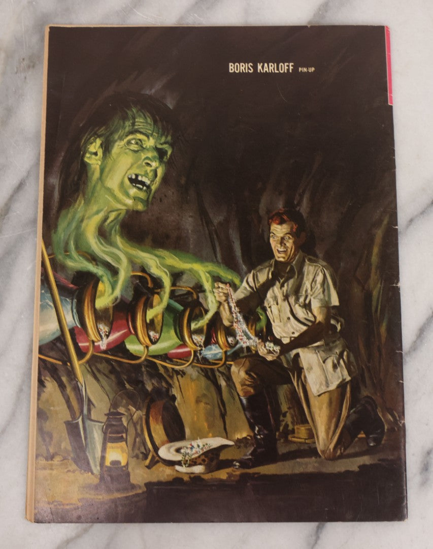 Lot 079 - Grouping Of Four Horror Themed Magazines Including Two Boris Karloff Tales Of Mystery Comic Books, Twilight Zone Comic Book, And Mad Magazine With Frankenstein's Monster Cover, All Published 1960s