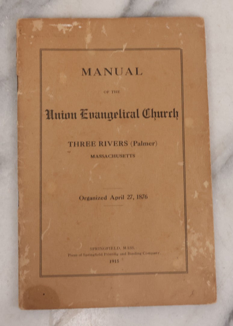 Lot 080 - Grouping Of Five Antique Religious Booklets, Including Sermons Delivered In North Brookfield, Mass In 1838 And 1848, A Manual For Members Of The Congregational Church Of Sturbridge, Mass, 1843, And Two 20th Century Publications