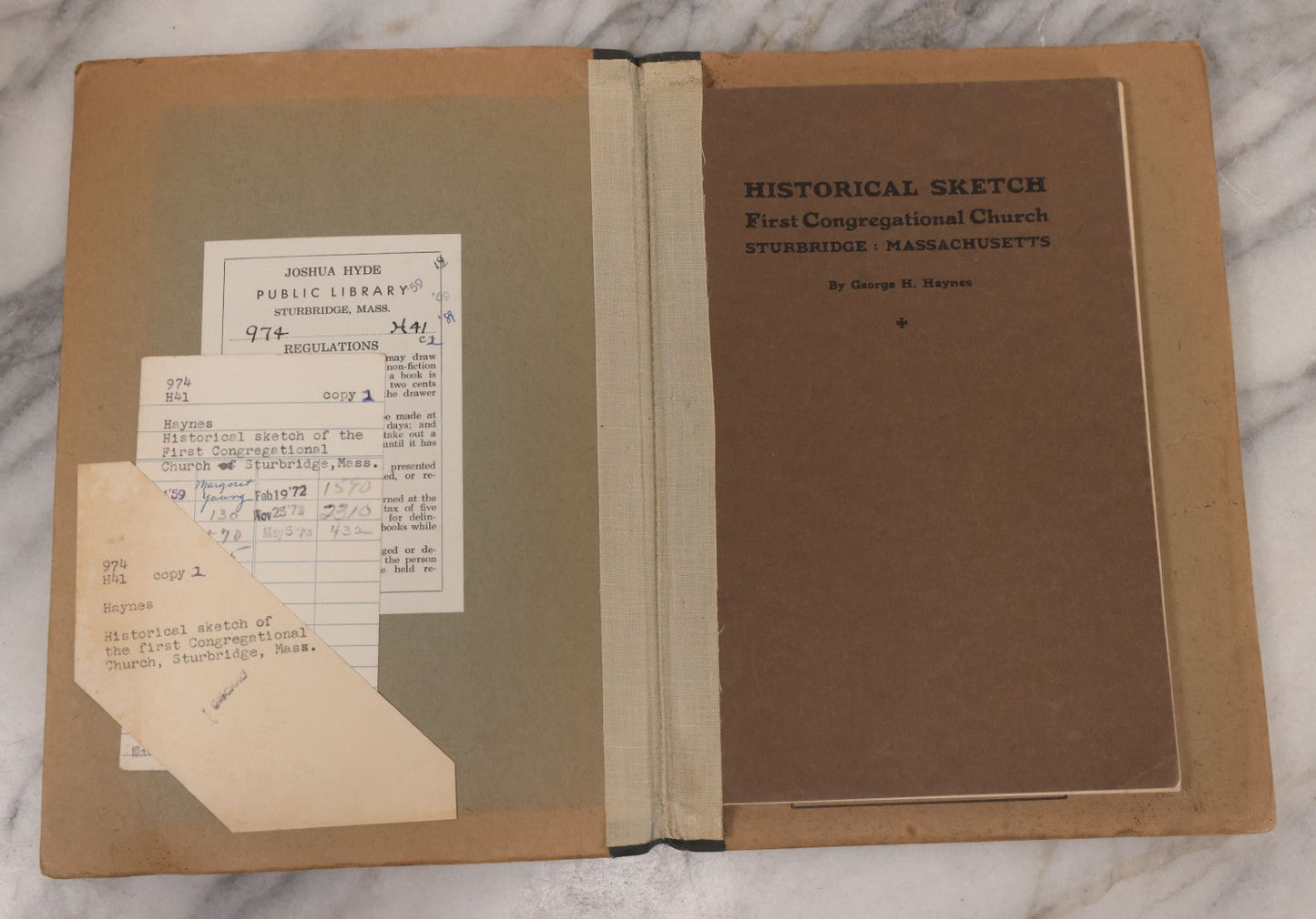 Lot 080 - Grouping Of Five Antique Religious Booklets, Including Sermons Delivered In North Brookfield, Mass In 1838 And 1848, A Manual For Members Of The Congregational Church Of Sturbridge, Mass, 1843, And Two 20th Century Publications