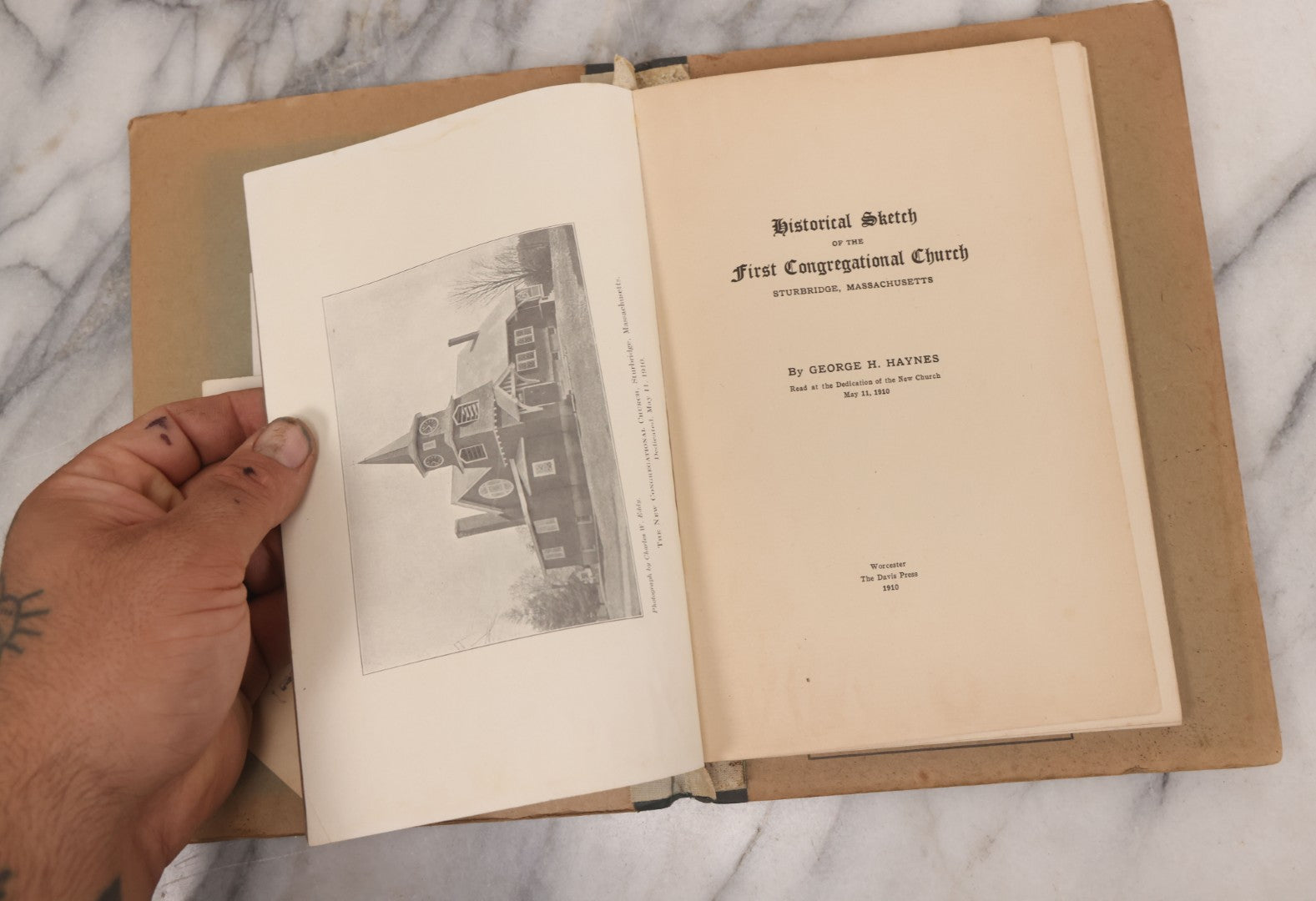 Lot 080 - Grouping Of Five Antique Religious Booklets, Including Sermons Delivered In North Brookfield, Mass In 1838 And 1848, A Manual For Members Of The Congregational Church Of Sturbridge, Mass, 1843, And Two 20th Century Publications