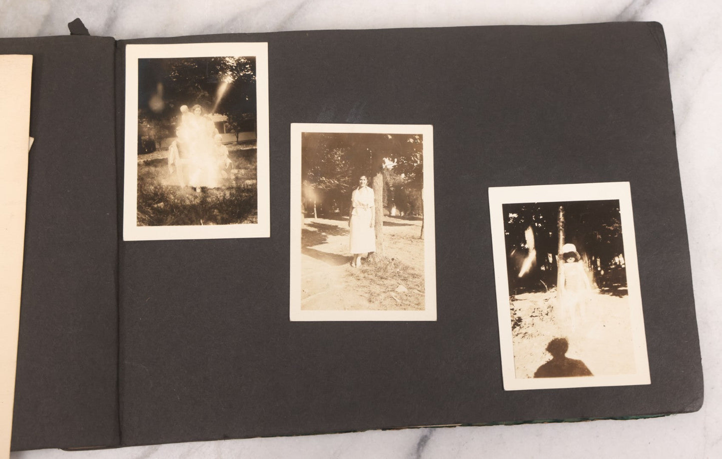 Lot 086 - Pair Of Rough Condition Vintage Snapshot Photo Albums With Dozens Of Photos Including Many Taken On And Around Heinz Pier, Atlantic City, New Jersey, And Other Lakes And Beaches In Upstate, New York