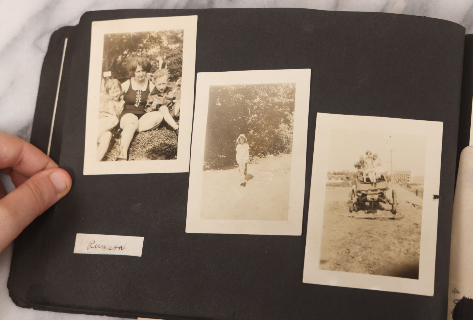 Lot 086 - Pair Of Rough Condition Vintage Snapshot Photo Albums With Dozens Of Photos Including Many Taken On And Around Heinz Pier, Atlantic City, New Jersey, And Other Lakes And Beaches In Upstate, New York
