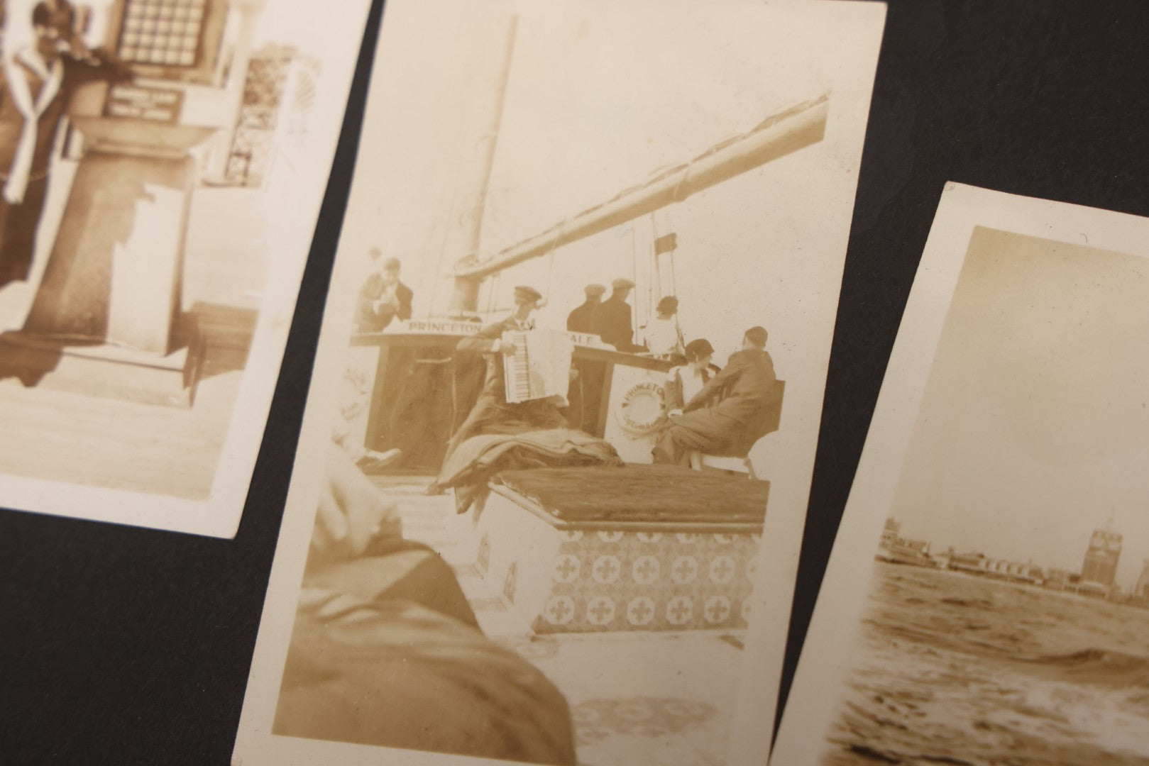 Lot 086 - Pair Of Rough Condition Vintage Snapshot Photo Albums With Dozens Of Photos Including Many Taken On And Around Heinz Pier, Atlantic City, New Jersey, And Other Lakes And Beaches In Upstate, New York