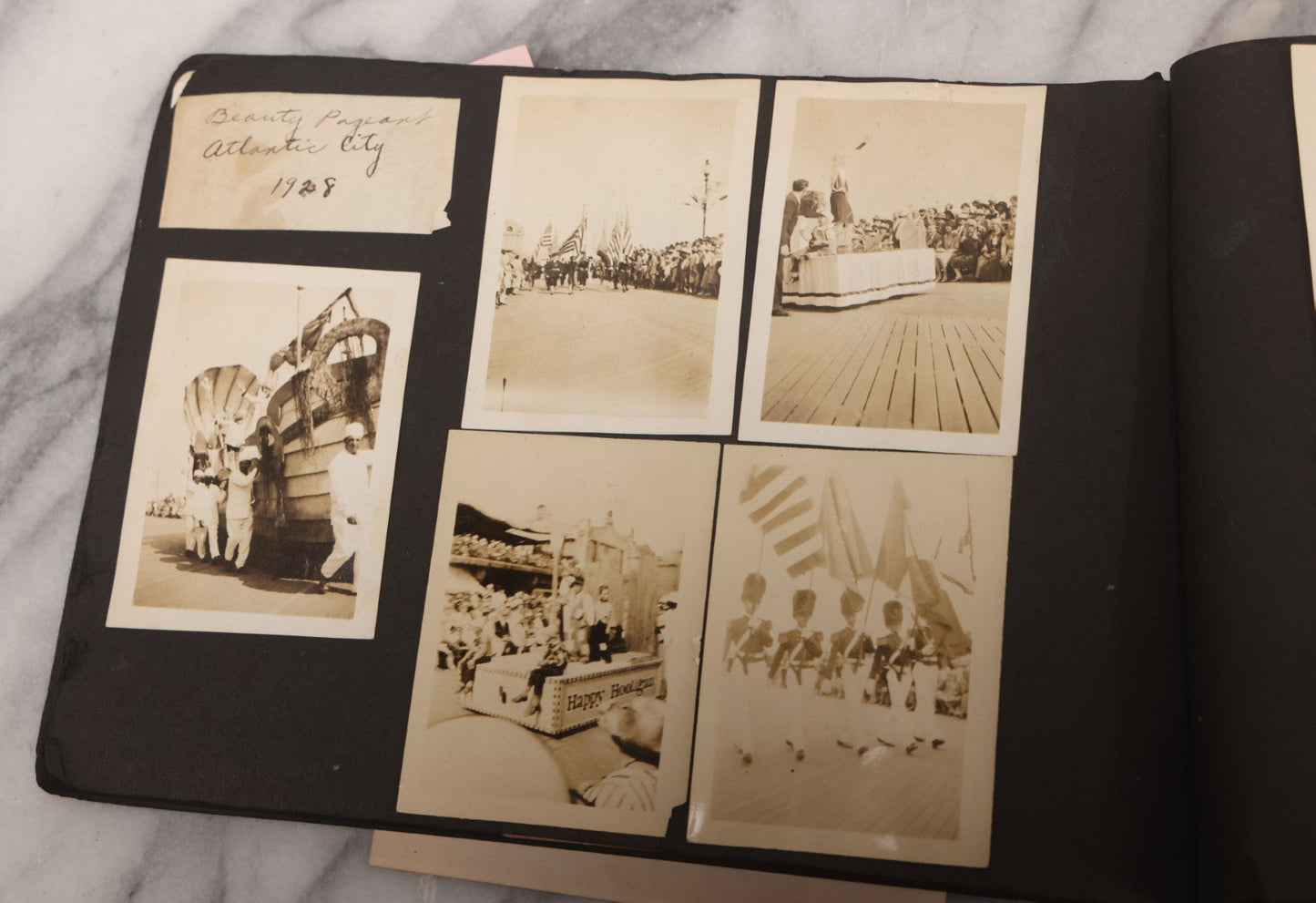 Lot 086 - Pair Of Rough Condition Vintage Snapshot Photo Albums With Dozens Of Photos Including Many Taken On And Around Heinz Pier, Atlantic City, New Jersey, And Other Lakes And Beaches In Upstate, New York