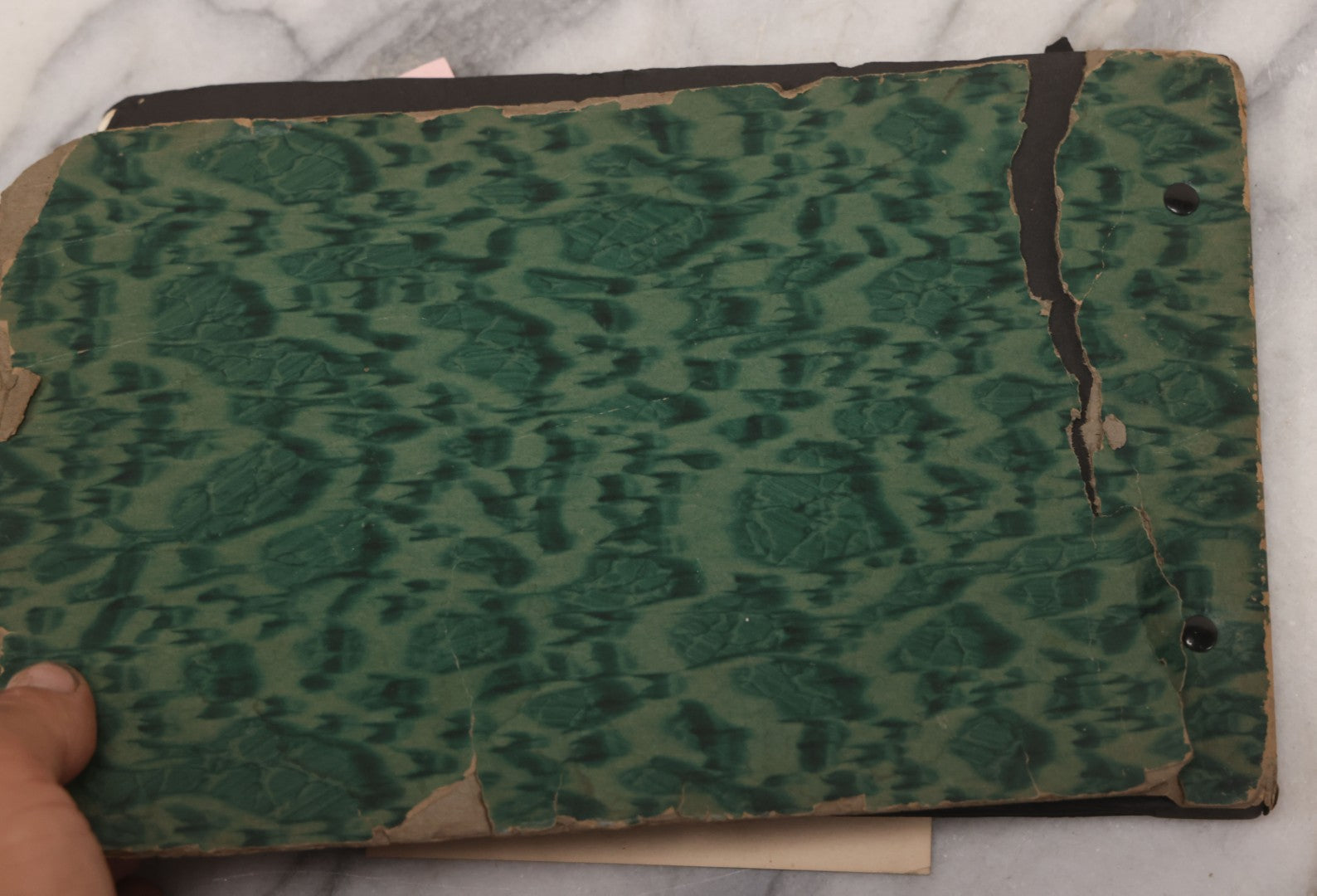 Lot 086 - Pair Of Rough Condition Vintage Snapshot Photo Albums With Dozens Of Photos Including Many Taken On And Around Heinz Pier, Atlantic City, New Jersey, And Other Lakes And Beaches In Upstate, New York