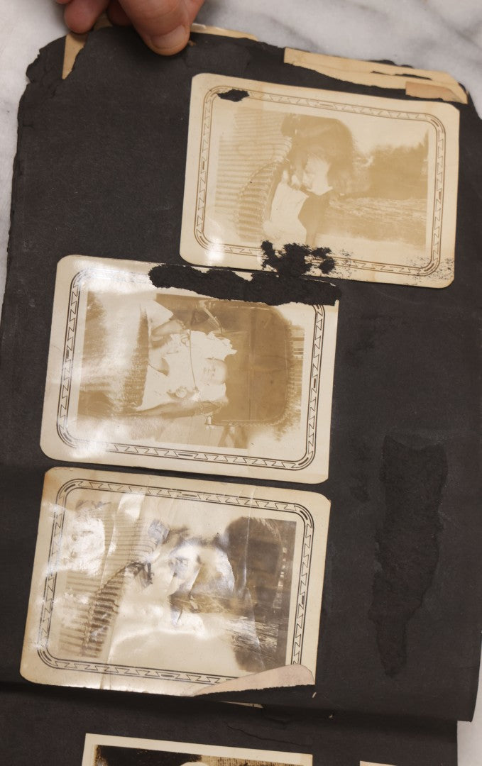 Lot 086 - Pair Of Rough Condition Vintage Snapshot Photo Albums With Dozens Of Photos Including Many Taken On And Around Heinz Pier, Atlantic City, New Jersey, And Other Lakes And Beaches In Upstate, New York