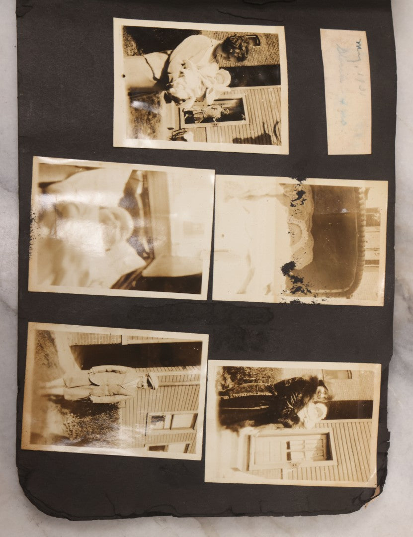 Lot 086 - Pair Of Rough Condition Vintage Snapshot Photo Albums With Dozens Of Photos Including Many Taken On And Around Heinz Pier, Atlantic City, New Jersey, And Other Lakes And Beaches In Upstate, New York