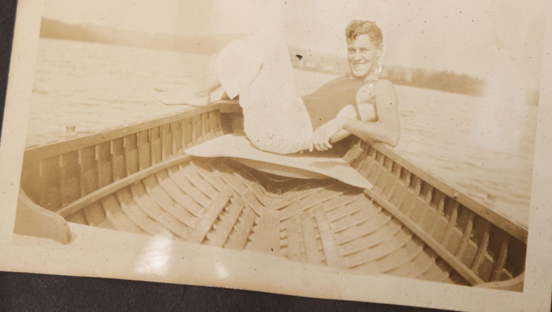 Lot 086 - Pair Of Rough Condition Vintage Snapshot Photo Albums With Dozens Of Photos Including Many Taken On And Around Heinz Pier, Atlantic City, New Jersey, And Other Lakes And Beaches In Upstate, New York