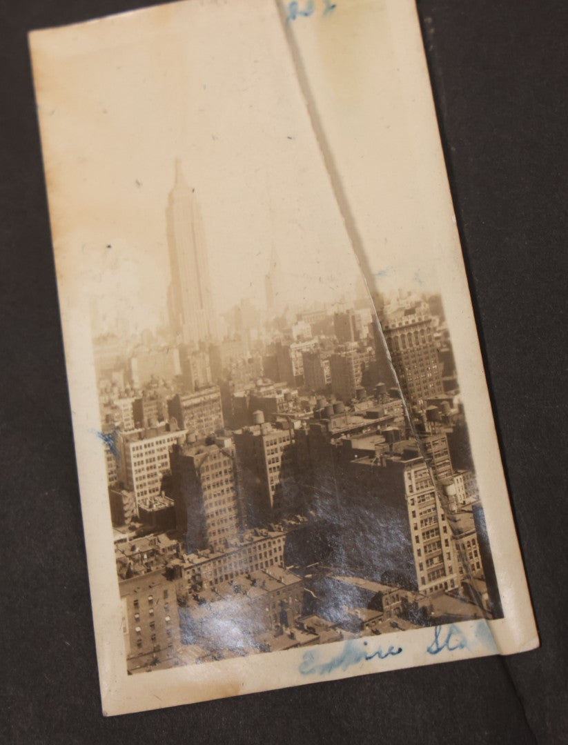 Lot 086 - Pair Of Rough Condition Vintage Snapshot Photo Albums With Dozens Of Photos Including Many Taken On And Around Heinz Pier, Atlantic City, New Jersey, And Other Lakes And Beaches In Upstate, New York