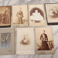 Lot 087 - Grouping Of Seven Scottish Cabinet Card Portrait Photographs Of Men Women And Children, Photographers Include J. Whyte, Hampton, Both Of Glasgow, Sharp Of Hamilton, Coatbridge, & Strathaven, R.C. Platt  And Craig's Studio, Both Of Airdrie