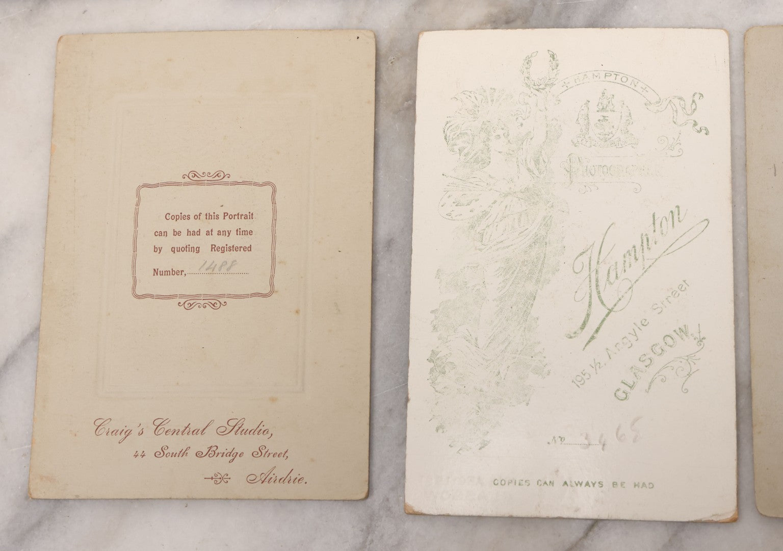 Lot 087 - Grouping Of Seven Scottish Cabinet Card Portrait Photographs Of Men Women And Children, Photographers Include J. Whyte, Hampton, Both Of Glasgow, Sharp Of Hamilton, Coatbridge, & Strathaven, R.C. Platt  And Craig's Studio, Both Of Airdrie