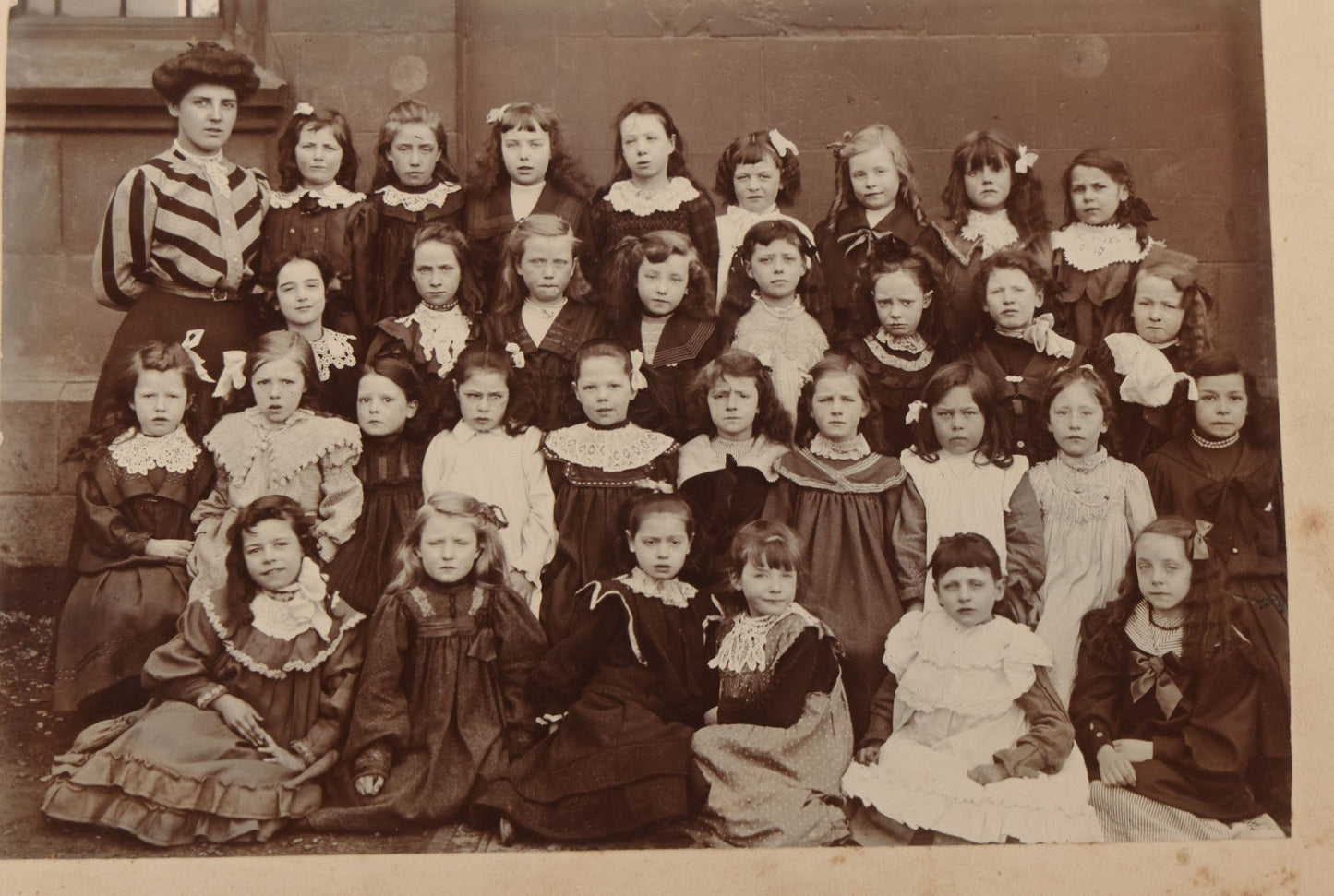 Lot 088 - Grouping Of Five Antique Scottish Boarded School Children Class Photographs, Four By M. Pearlmann & Co. And One By Mellish, Both Of Glasgow