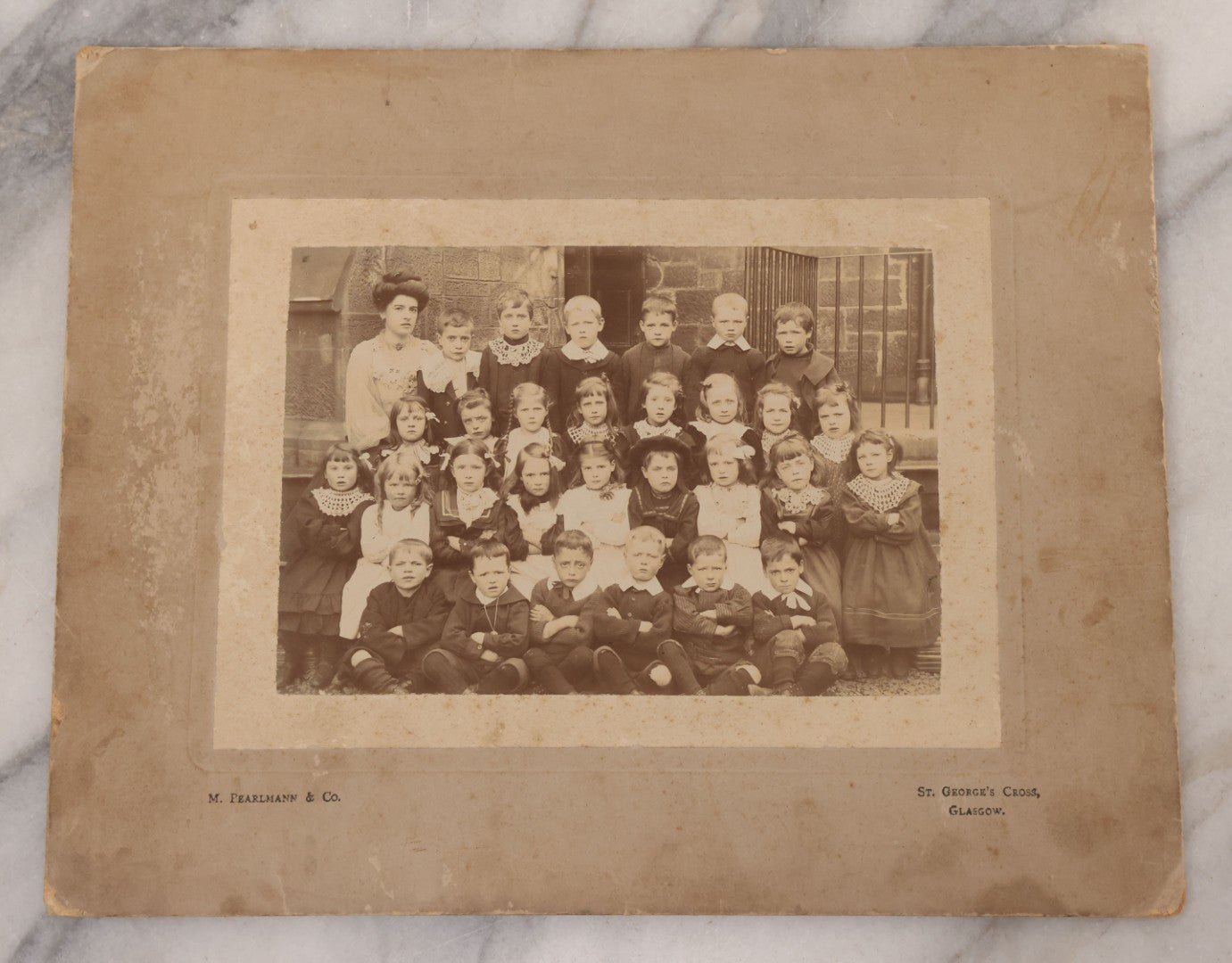Lot 088 - Grouping Of Five Antique Scottish Boarded School Children Class Photographs, Four By M. Pearlmann & Co. And One By Mellish, Both Of Glasgow
