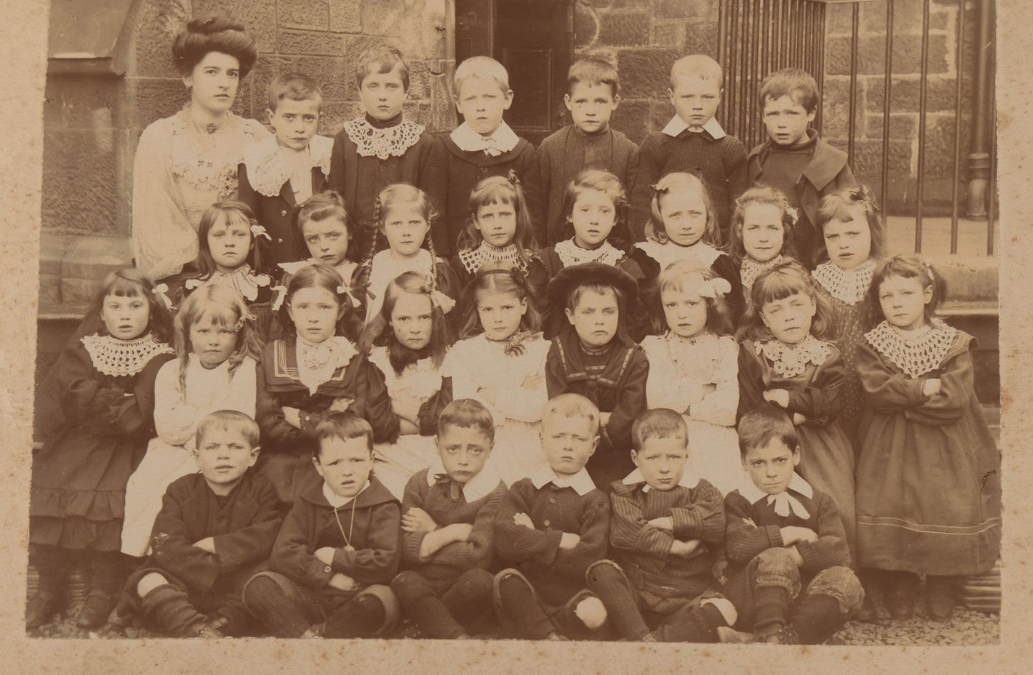 Lot 088 - Grouping Of Five Antique Scottish Boarded School Children Class Photographs, Four By M. Pearlmann & Co. And One By Mellish, Both Of Glasgow