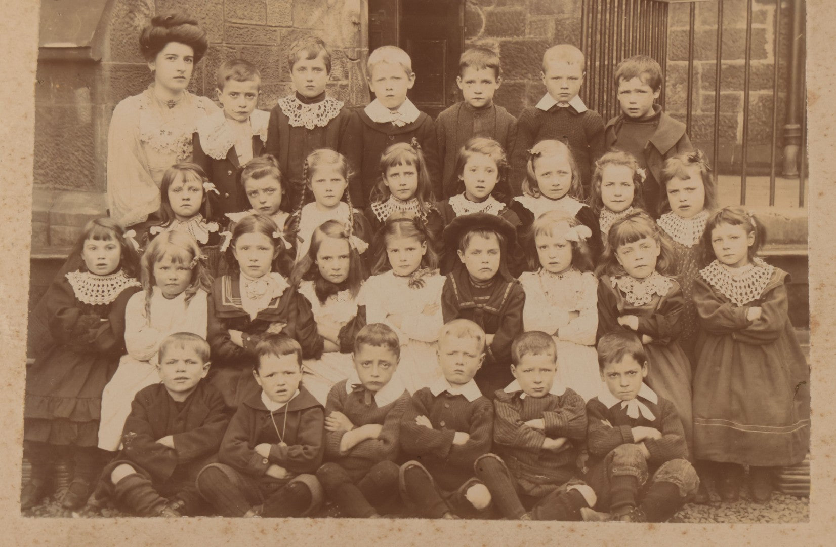 Lot 088 - Grouping Of Five Antique Scottish Boarded School Children Class Photographs, Four By M. Pearlmann & Co. And One By Mellish, Both Of Glasgow