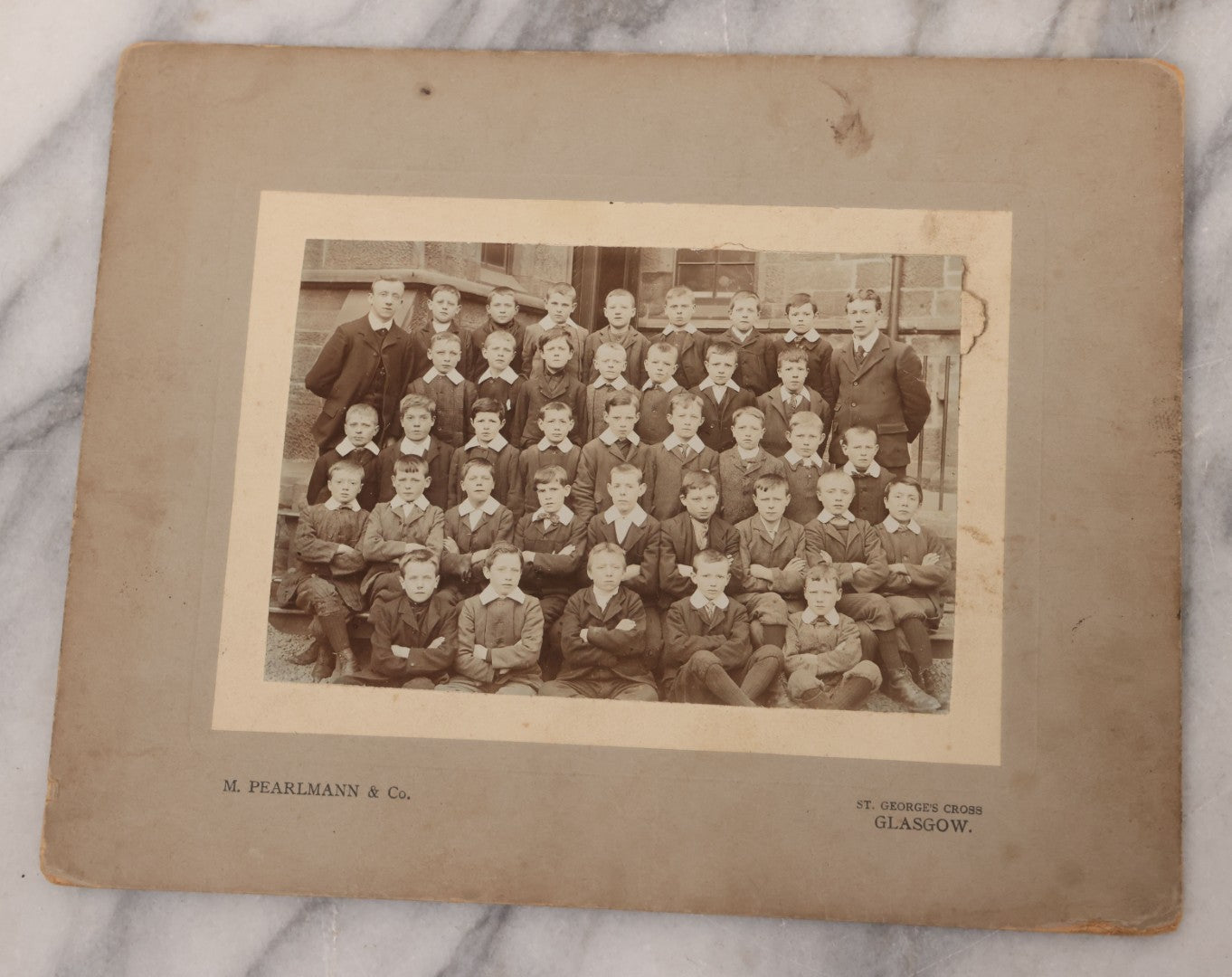Lot 088 - Grouping Of Five Antique Scottish Boarded School Children Class Photographs, Four By M. Pearlmann & Co. And One By Mellish, Both Of Glasgow