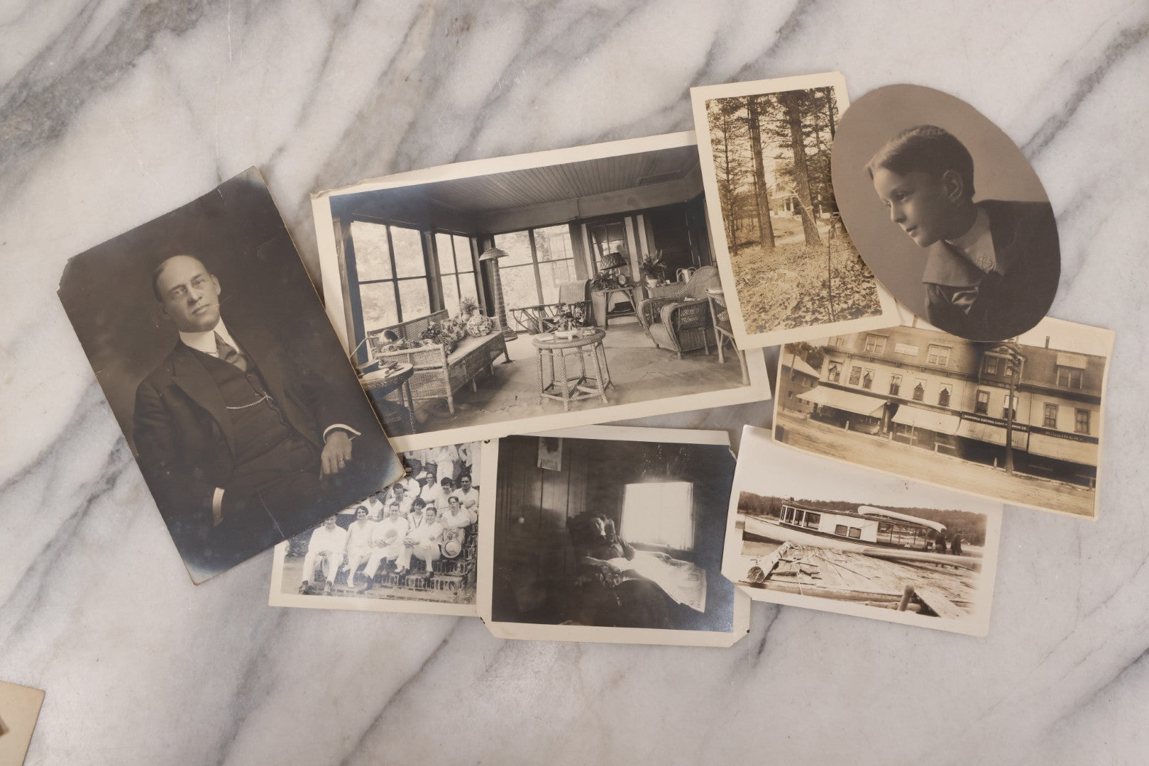 Lot 108 - End Lot Grouping Of 50+ Antique And Vintage Snapshot Photographs Of People, Places, And Other Scenes, Including Automobiles, Outings, Portraits, Buildings, And More