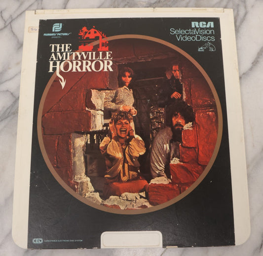 Lot 109 - "The Amityville Horror" (1979) Vintage Horror Movie Directed By Stuart Rosenberg, R.C.A. SelectaVision Video Disc, Capacitance Electronic Disc (CED), Copyright 1981 R.C.A. Corporation 