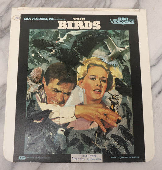 Lot 111 - "The Birds" (1963) Vintage Horror Movie Directed By Alfred Hitchcock, R.C.A. SelectaVision Video Disc, Capacitance Electronic Disc (CED), Copyright 1983 R.C.A. Corporation 