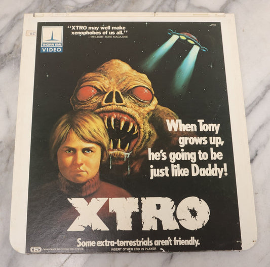 Lot 115 - "Xtro" (1982) Vintage Sci-Fi Horror Movie Directed By Harry Bromley Davenport, Thorn Emi Video Disc, Capacitance Electronic Disc (CED), Copyright 1983 New Line Cinema