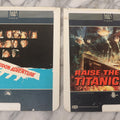 Lot 119 - Pair Of Vintage Nordical Adventure Movie Video Discs, Capacitance Electronic Disc (CED), Including "Raise The Titanic" (1980) And "The Poseidon Adventure" (1972)