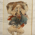 Lot 010 - Vintage Real Frog Dissection Specimen Preparation In Lucite With Colorized Organs 4-1/8" x 7-1/2"