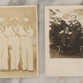 Lot 021 - Pair Of Antique Real Photo Postcards R.P.P.C. Of Sailors Including Smoking Sailor And His Mate, And Group Of Three Sailors Taken At Sherman's "New Studio, Adjoining Casino Baths Wildwood, New Jersey"
