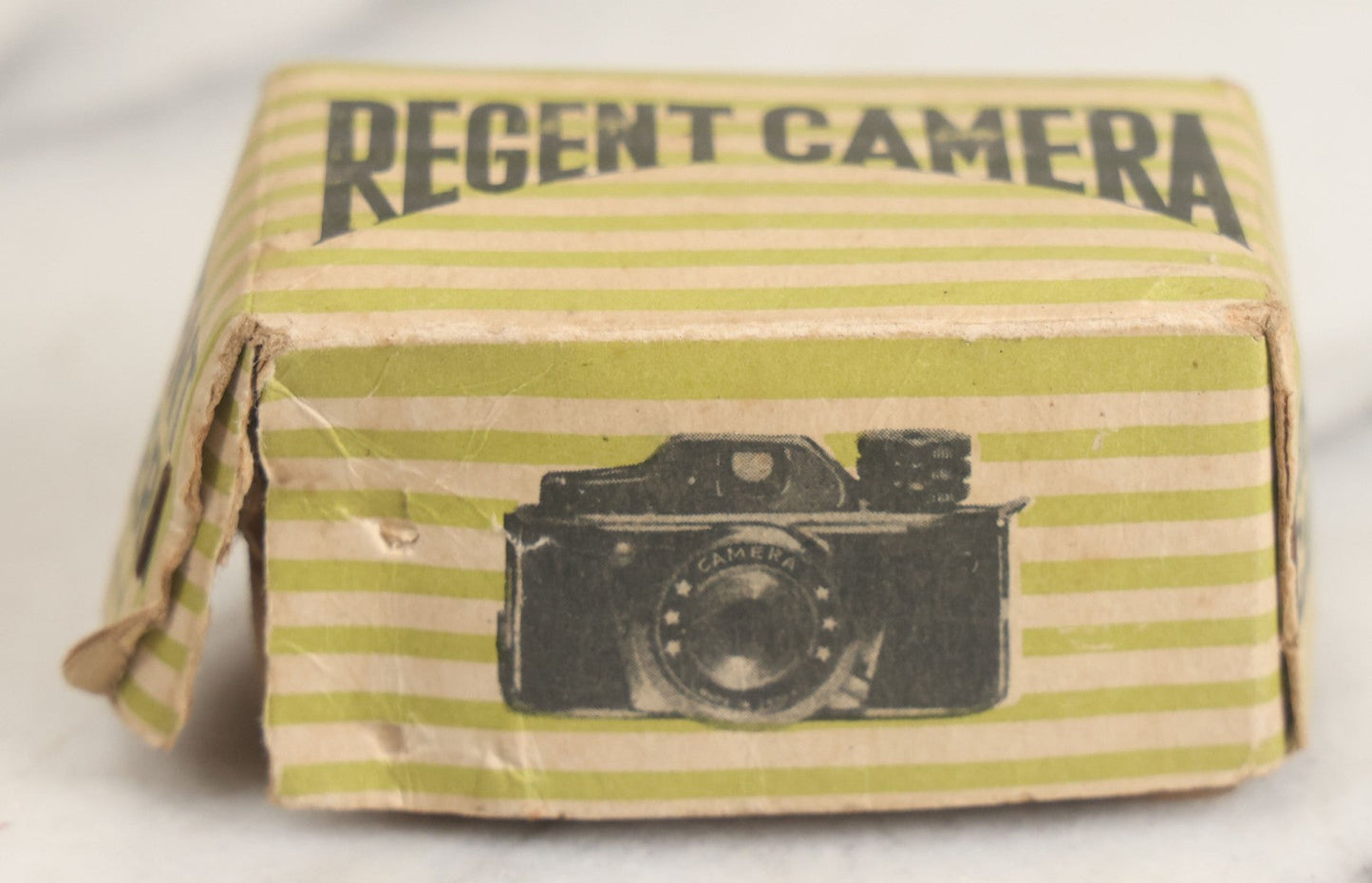 Lot 029 - Vintage Regent Satellite Miniature Novelty Spy Camera With Original Yellow Body Cover, Advertising Box, With Paperwork, Made In Japan