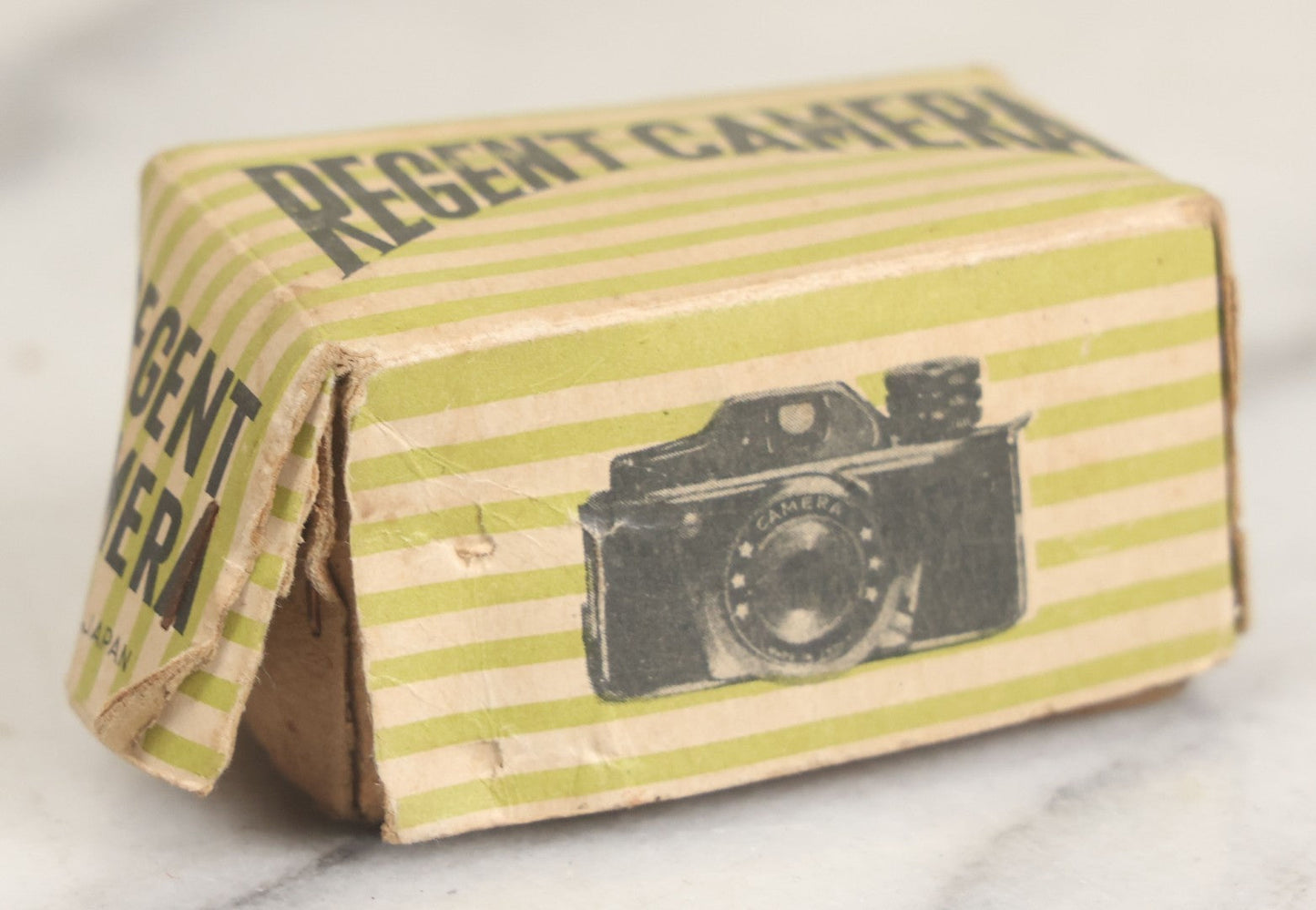 Lot 029 - Vintage Regent Satellite Miniature Novelty Spy Camera With Original Yellow Body Cover, Advertising Box, With Paperwork, Made In Japan