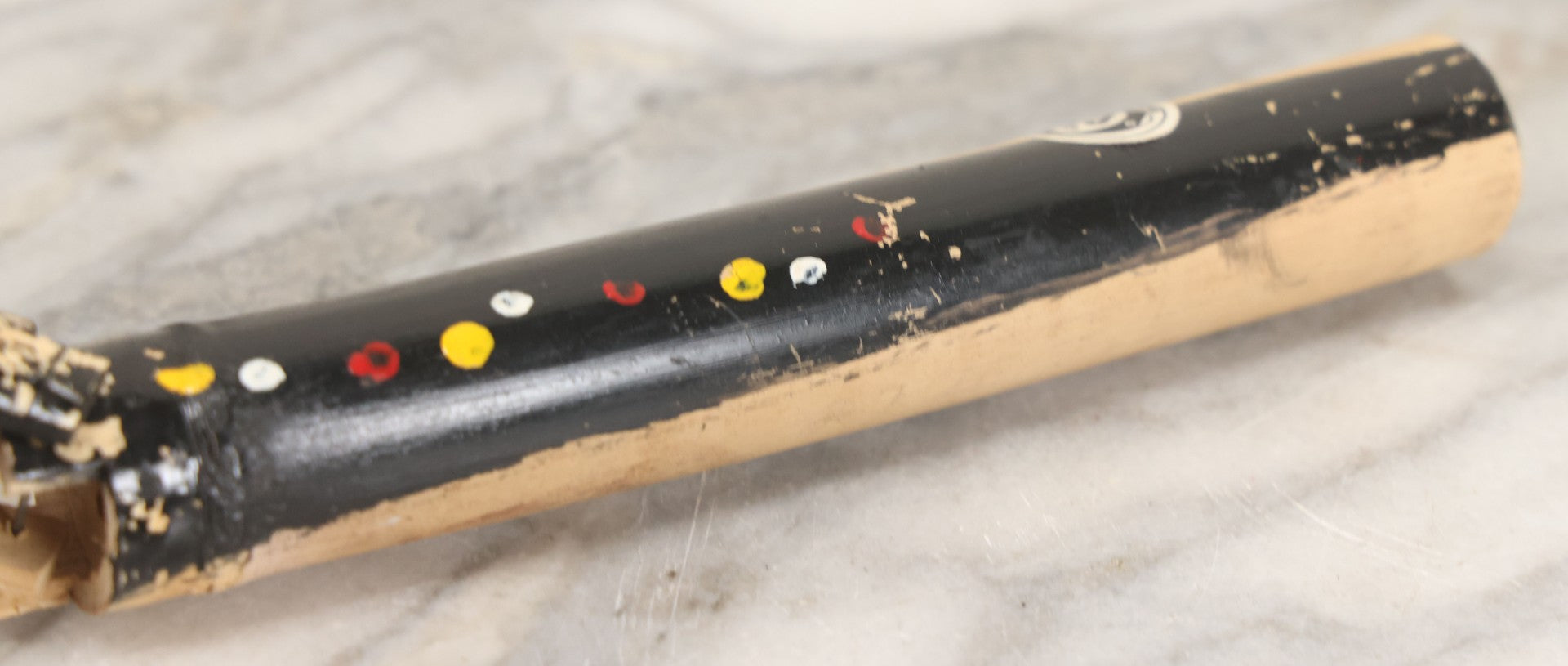 Lot 038 - Vintage Filipino Tourist Collectible Export Jointed Snake Toy With Painted Details Paper Label, By C.N.I., Philippines 21-3/4" Length