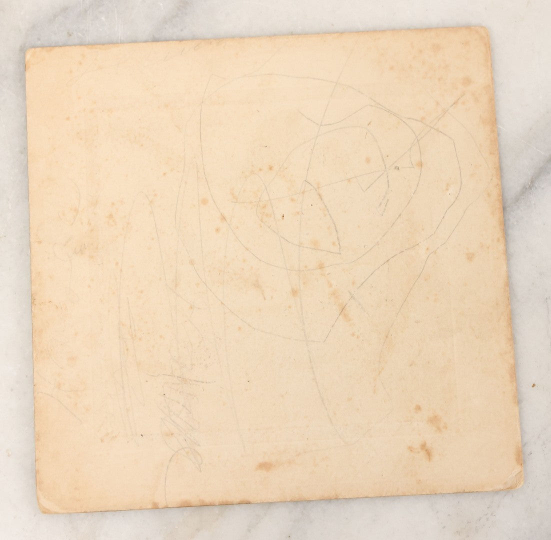 Lot 047 - Grouping Of Three Antique Boarded Photographs Of A Young Boy Identified As Oscar E. Benson Posing With His White-Wheeled Bicycle