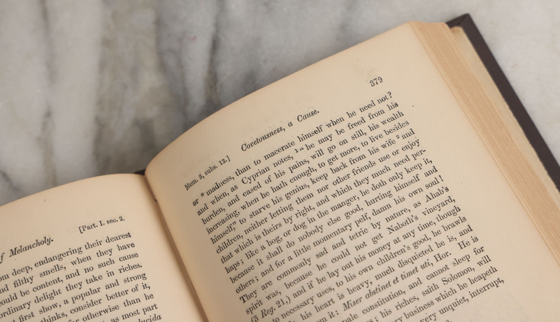 Lot 054 - "The Anatomy Of Melancholy, What It Is With All The Kinds Causes Symptoms Prognostics And Several Cures" Antique 3 Vol. Book Set By Democritus Junior (Robert Burton), Early Study Of Depression, New Edition, W.J. Widdleton, Pub., N.Y., 1870