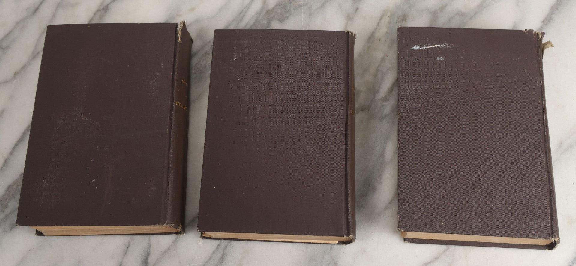 Lot 054 - "The Anatomy Of Melancholy, What It Is With All The Kinds Causes Symptoms Prognostics And Several Cures" Antique 3 Vol. Book Set By Democritus Junior (Robert Burton), Early Study Of Depression, New Edition, W.J. Widdleton, Pub., N.Y., 1870