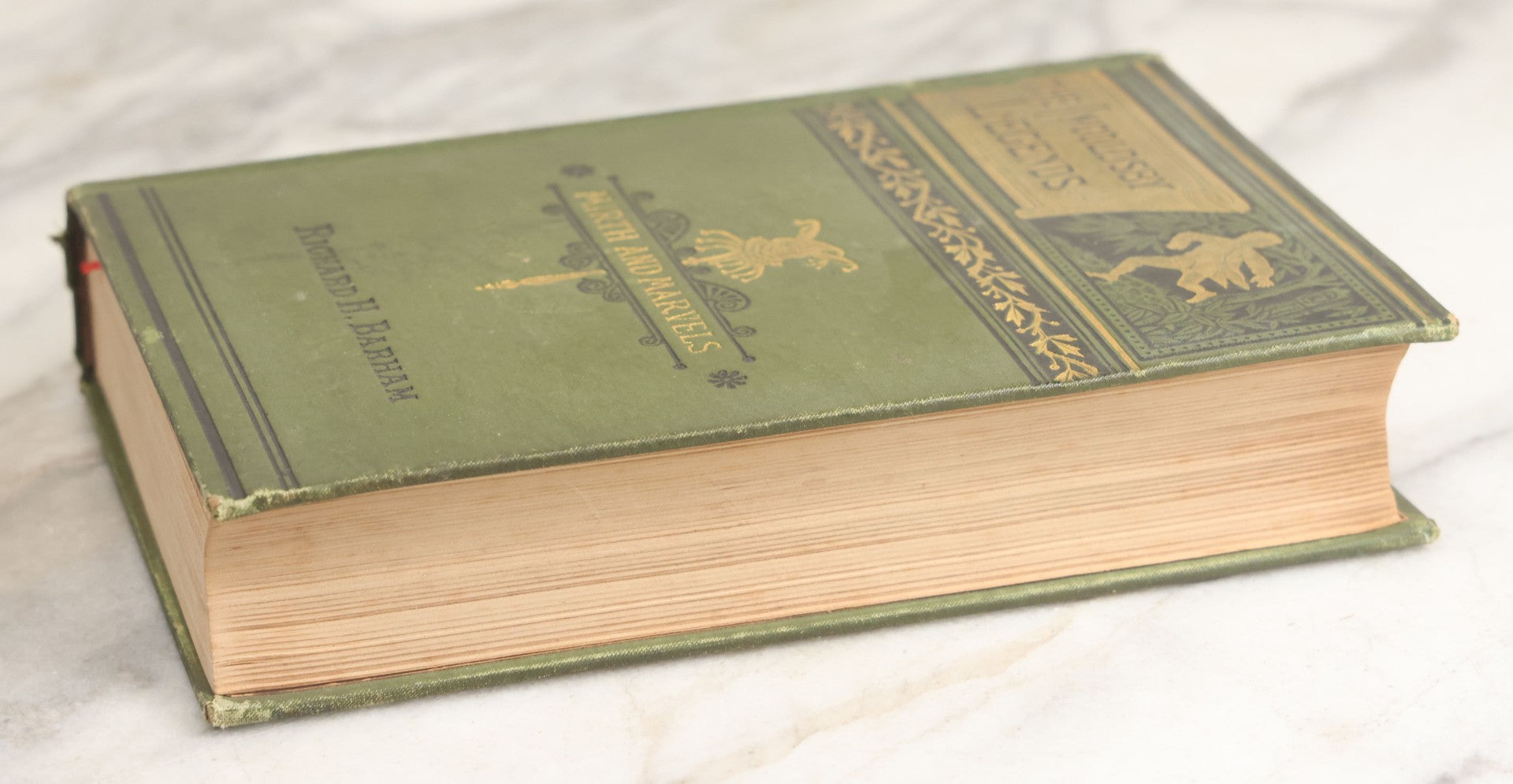 Lot 055 - "The Ingoldsby Legends Or Mirth And Marvels" Antique Book By Thomas Ingoldsby, Pseudonym Of Richard Harris Barham, Collection Of Myths Legends And Ghost Stories Illustrated, Porter & Coates Publisher, Circa 1880