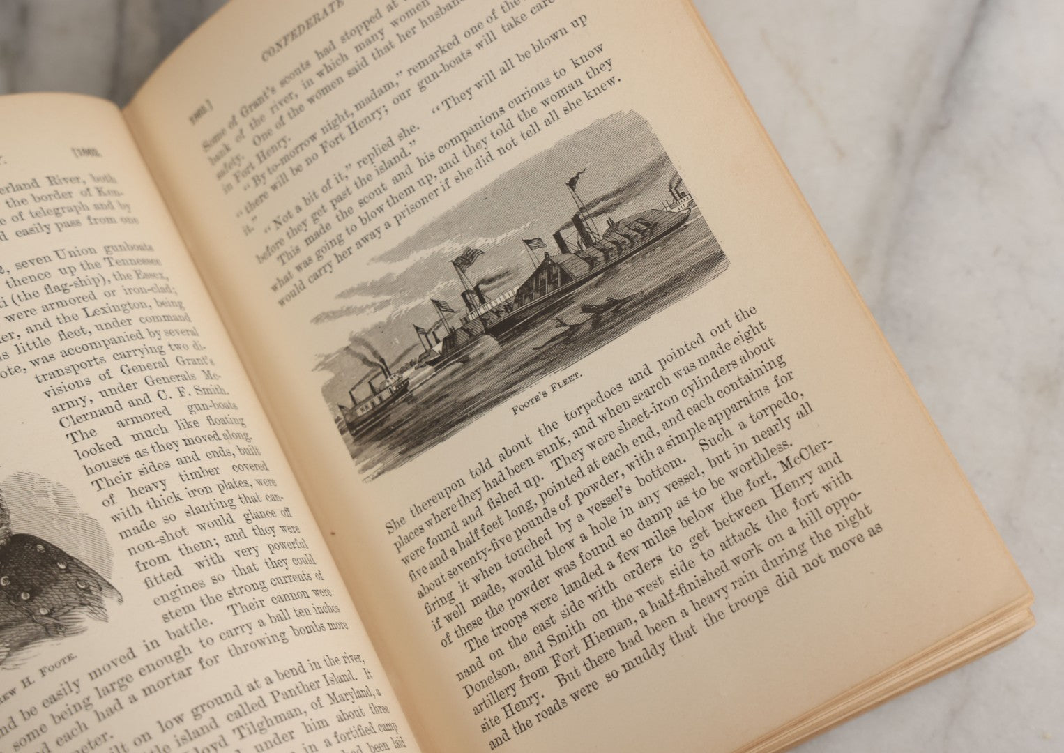 Lot 057 - "Young Folks History Of The War For The Union" Antique Civil War History Book By John D. Champlin, Jr., Illustrated, Henry Holt And Company, Publisher, New York, 1881, Note Poor Condition, Binding Shot