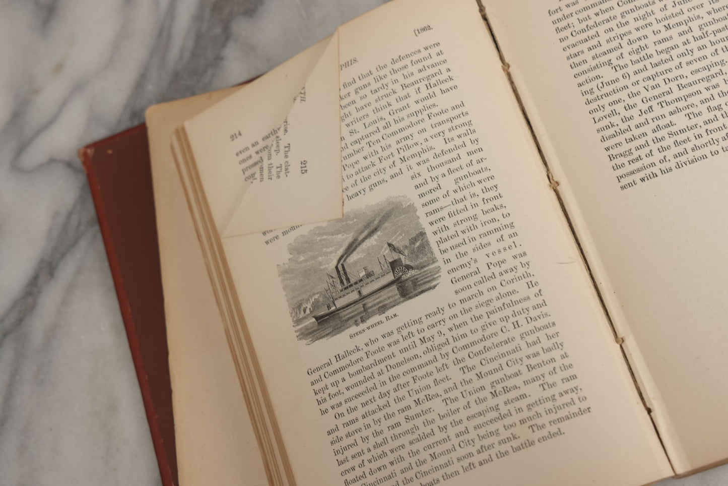 Lot 057 - "Young Folks History Of The War For The Union" Antique Civil War History Book By John D. Champlin, Jr., Illustrated, Henry Holt And Company, Publisher, New York, 1881, Note Poor Condition, Binding Shot