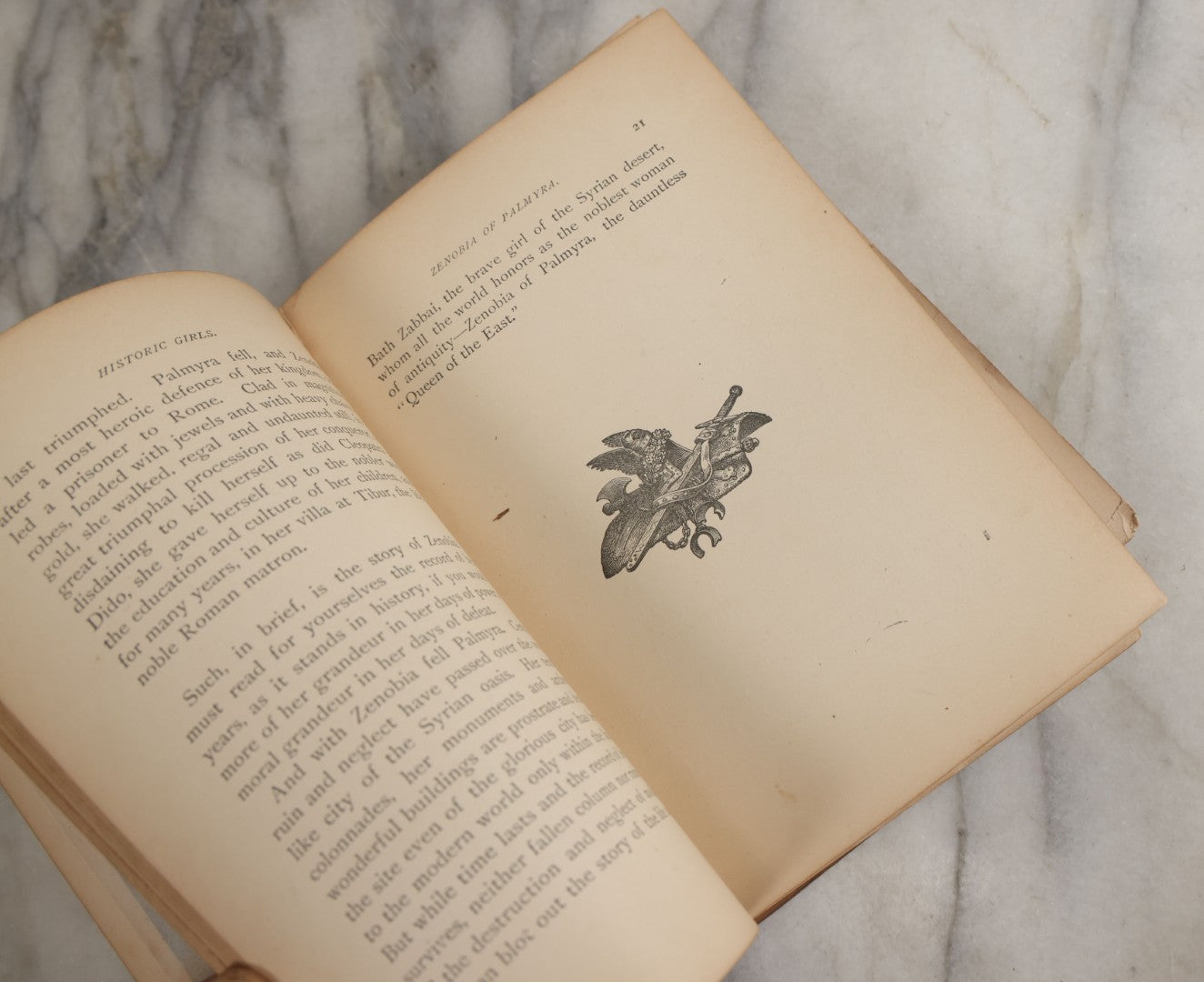 Lot 058 - "Historic Girls: Stories Of Girls Who Have Influenced The History Of Their Times" Antique Book By E.S. Brooks Illustrated, G.P. Putnam's Sons Publishers New York & London, 1894, Note Poor Condition, Binding Shot