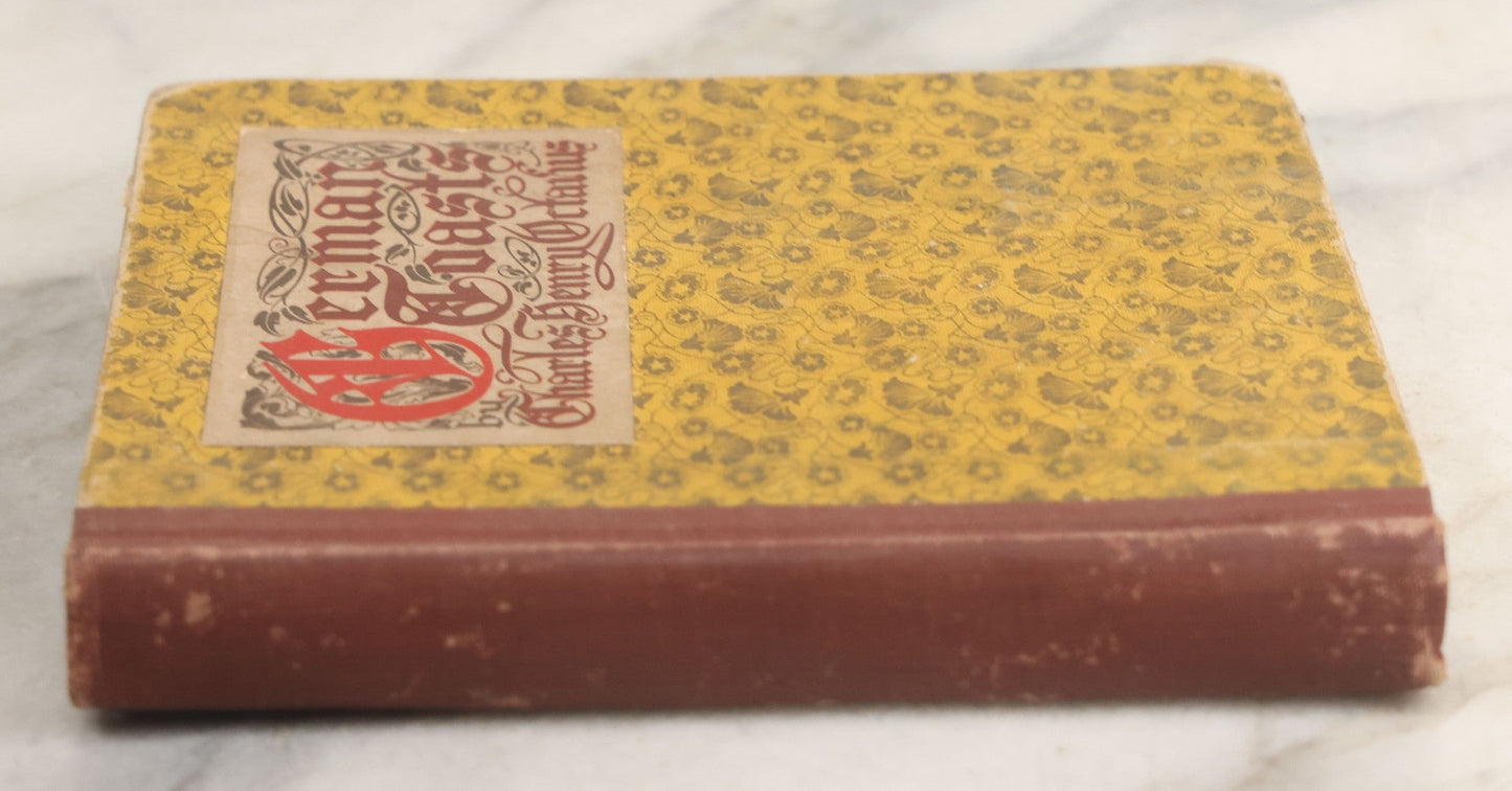 Lot 059 - "German Toasts" Antique Book By Charles Henry Octavius H.M. Caldwell Co., Publishers New York And Boston, 1912