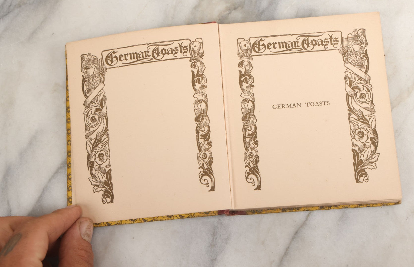 Lot 059 - "German Toasts" Antique Book By Charles Henry Octavius H.M. Caldwell Co., Publishers New York And Boston, 1912