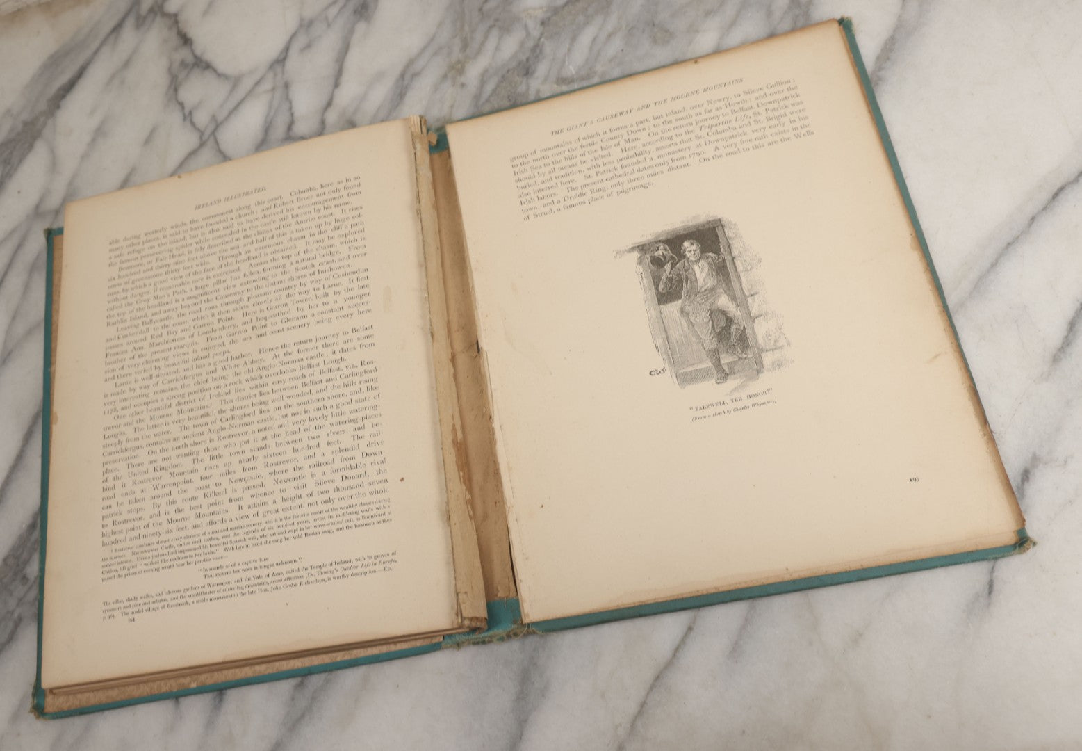 Lot 060 - "Ireland Illustrated With Pen And Pencil" Antique Book By Richard Lovett, Hurst & Company, Publishers New York, 1891