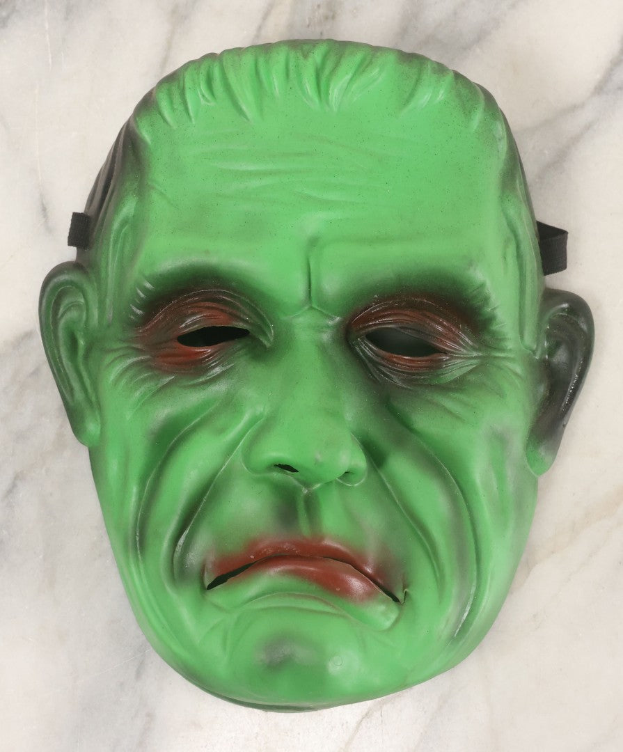 Lot 078 - Vintage Rubber Halloween Mask Of Frankenstein's Monster, With Elastic Strap