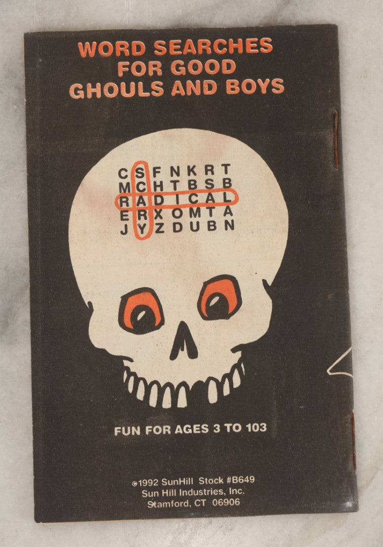 Lot 079 - Grouping Of Six Halloween Themed Children's Activity Coloring Booklets Including Three "Mystery Mazes" With Witch Cover And Three "Haunted Fun" With Bat Cover, Copyright 1992, Sun Hill Industries Inc., Stamford, Conn., Stock No. B648 And B649