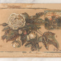 Lot 085 - Antique Unframed Watercolor Painting On Paper, White Rose Study, With Church, Signed "Center," June 1885