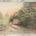 Lot 093 - Antique Unframed Watercolor Painting On Paper Of A River Bend, Rocky Shore, Foliage, Circa 1905