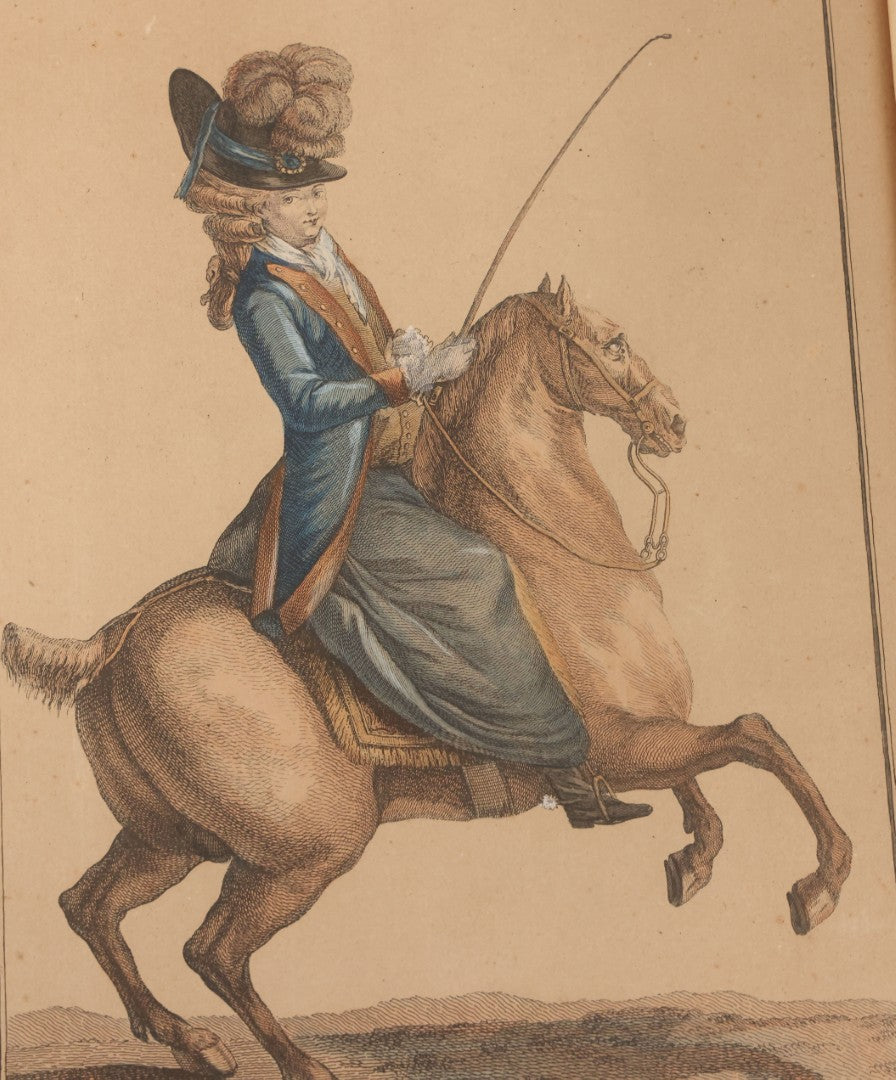 Lot 104 - Grouping Of Seven Antique Loose Engraving Prints Some Hand Colored, Including Battle Of Edge Hill, Cooperstown, New York, Botanical, Early Fire Brigade, And More